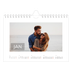 Calendrier photo A5 — Date superposée [Janvier]