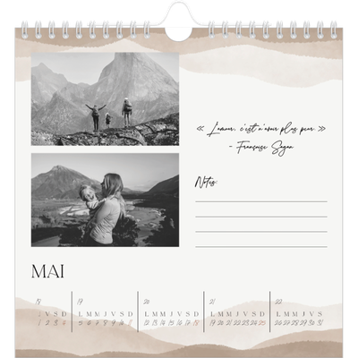 Calendriers annuels carré — Citations inspirantes [couverture]