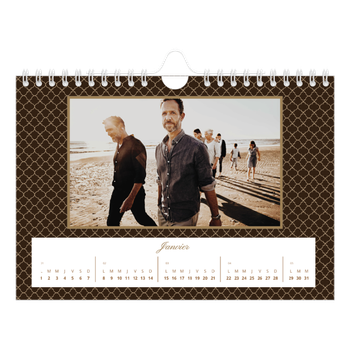 Calendrier photo A5 — Noir et blanc vintage