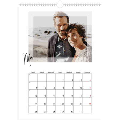 A3 Calendrier annuel — Cadre clair [couverture]