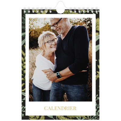 Calendrier photo A5 — Papier peint floral [couverture]
