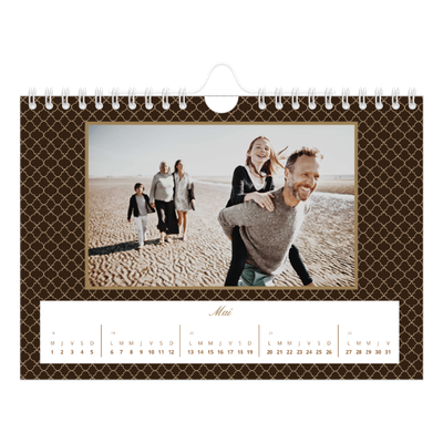 Calendrier photo A5 — Noir et blanc vintage [couverture]