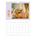 Calendrier photo A4 (20 x 30 cm) — Tout en couleurs [Avril]