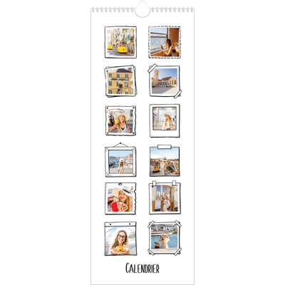 Calendrier mural long  — Instants d'album photo [couverture]