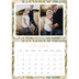 Calendrier photo A4 double (30 x 40 cm) — Papier peint floral [Février]