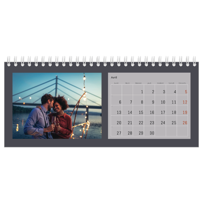 Calendrier de bureau — Un monde en couleur [Avril]