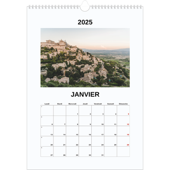 Calendrier photo A3 — Simple photo