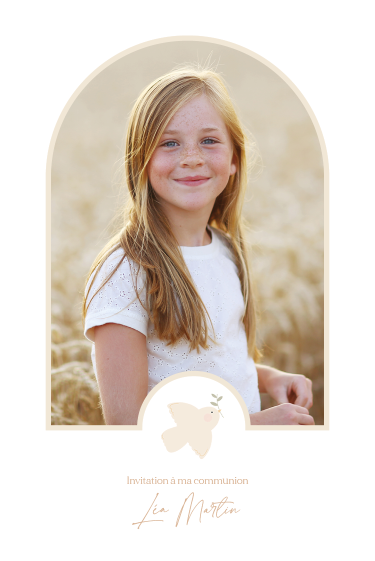 Cartons d'invitation — Vol d'une colombe