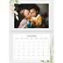 Calendrier photo A4 double (30 x 40 cm) — Éclaboussure florale [Janvier]