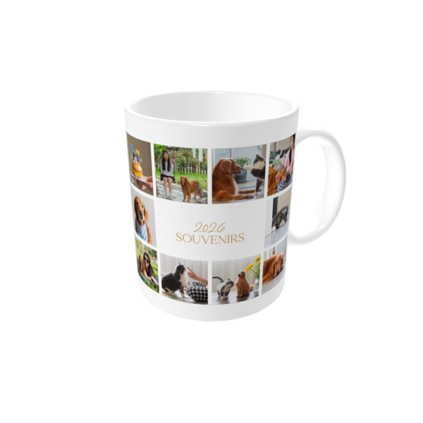 Mug personnalisé — Mosaïque de souvenirs