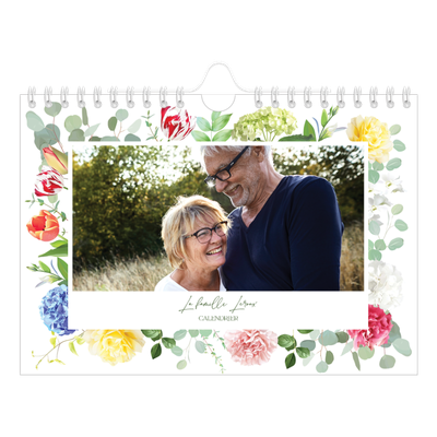Calendrier photo A5 — Fleurs traditionelles [couverture]