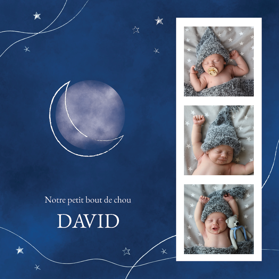 Cartons d'invitation — Nuit d'étoiles