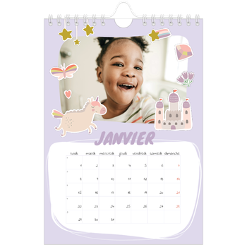 Calendrier photo A5 — Licorne magique