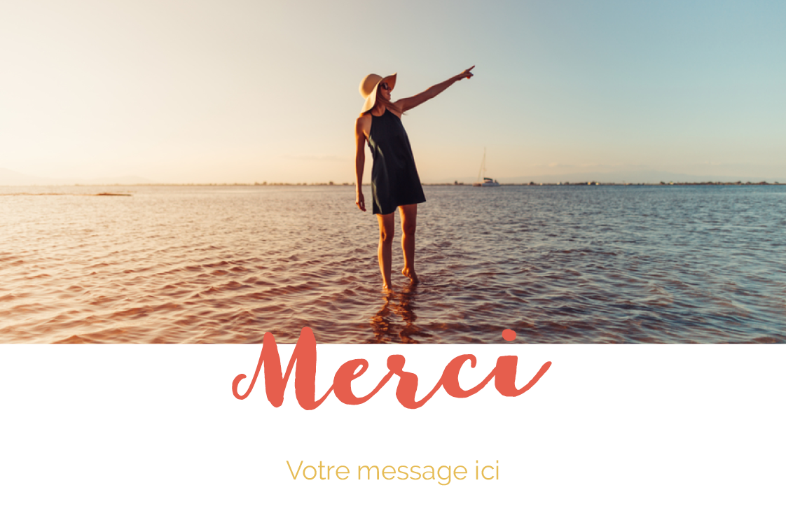 Carte de remerciement — Un gros merci