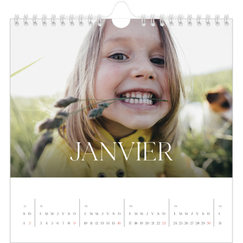 Calendrier photo carré — Douze jolis mois