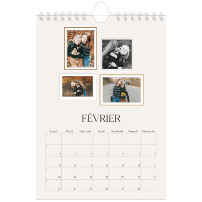 Calendrier photo A5 — Galerie de mur photo [Février]