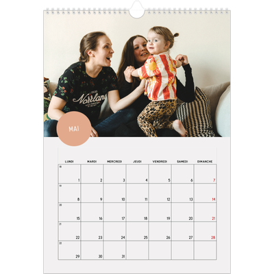 Calendrier photo A4 (20 x 30 cm) — Gommettes photo [couverture]