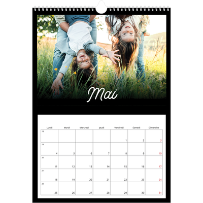 A3 Calendrier annuel — Diapositive [couverture]