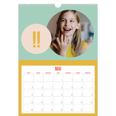 A3 Calendrier annuel — Fun et moderne [couverture]