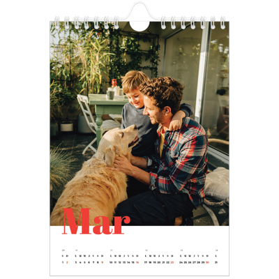 Calendrier photo A5 — Une année audacieuse [Mars]