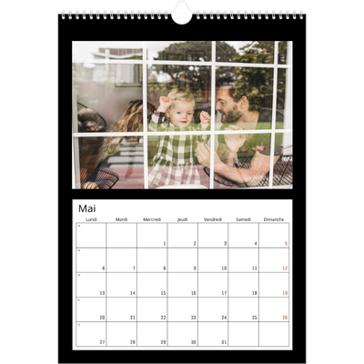 A3 Calendrier annuel — Bodures noires [couverture]