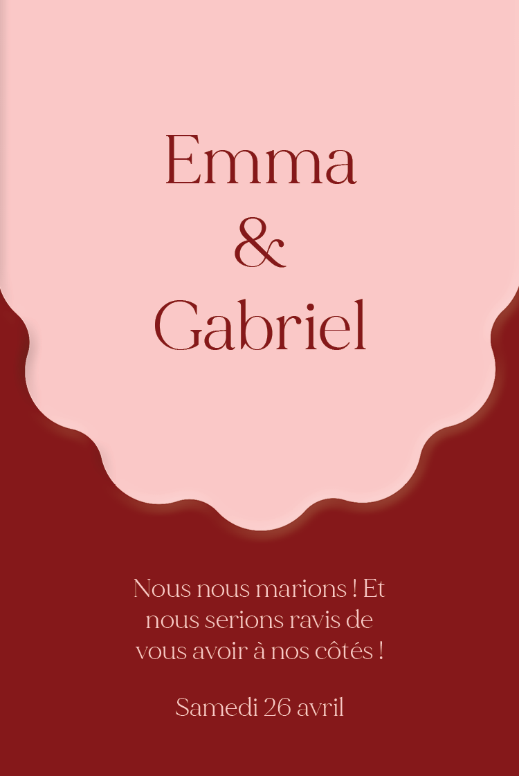 Cartons d'invitation — Des vœux vibrants