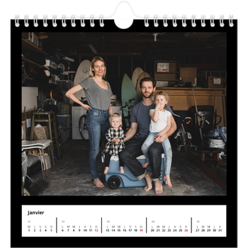 Calendrier photo carré — Bodures noires