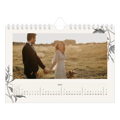Calendrier photo A5 — Encre & lierre [Mai]