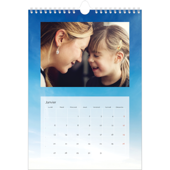 Calendrier photo A4 — La tête dans les nuasges
