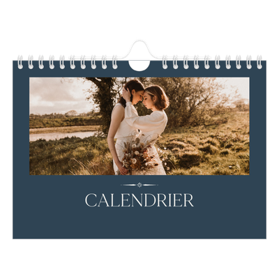 Calendrier photo A5 — Ardoise et sérifs [couverture]