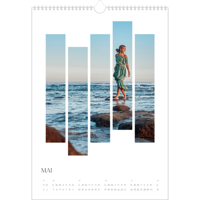 A3 Calendrier annuel — Fragments de voyage [Mai]