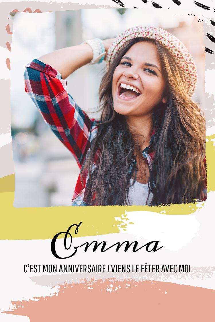 Cartons d'invitation — Motifs peints