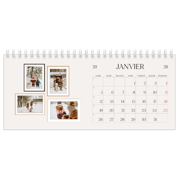 Calendrier de bureau — Galerie de mur photo
