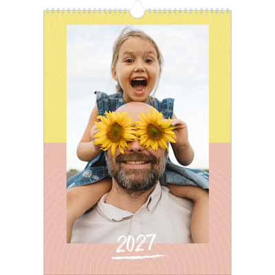 A3 Calendrier annuel — Papier peint acidulé [couverture]