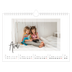 Calendrier photo A4 — Cadre clair [Avril]