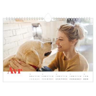 Calendrier photo A4 — Une année audacieuse [Avril]