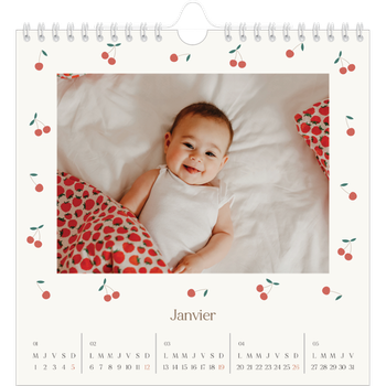 Calendrier photo carré — Cerise sur le bonheur