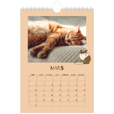 Calendrier photo A5 — Chaton joueur [Mars]