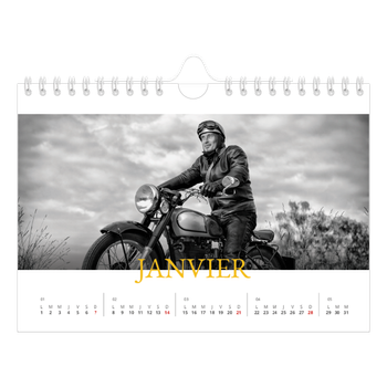 Calendrier photo A5 — Style héritage