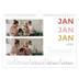 Calendrier photo A4 — Lettrage coloré [Janvier]