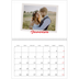 Calendrier photo A4 double (30 x 40 cm) — Signature carmin [Janvier]