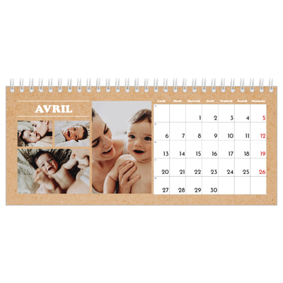 Calendrier de bureau — Chronique de l'année [Avril]