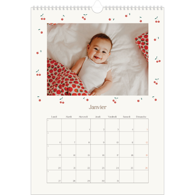 Calendrier photo A5 — Cerise sur le bonheur [Janvier]