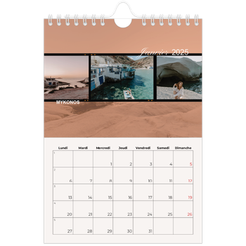 Calendrier photo A5 — Envie d'aventures