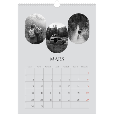 A3 Calendrier annuel — Sur la route [Mars]