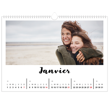 Calendrier photo A3 — Fait Main