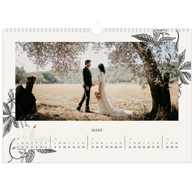 Calendrier photo A3 — Encre & lierre [Mars]
