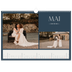 Calendrier photo A3 — Ardoise et sérifs [Mai]
