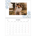 Calendrier photo A4 double (30 x 40 cm) — Romance en bleu et blanc [Mars]