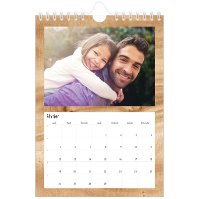 Calendrier photo A5 — Rustique [Février]